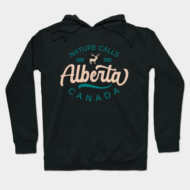 Alberta Canada Deer wilderness Hoodie by SpaceWiz95